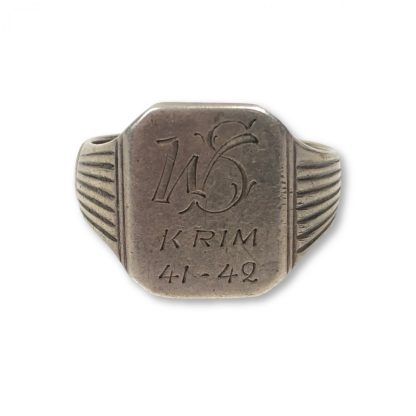 Original WWII German silver Crimea ring