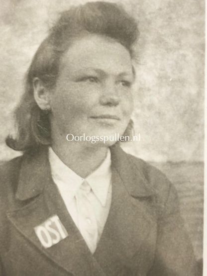 Original WWII German OST Arbeiter (forced labour) pass photo