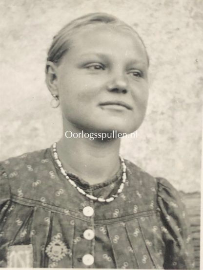 Original WWII German OST Arbeiter (forced labour) pass photo