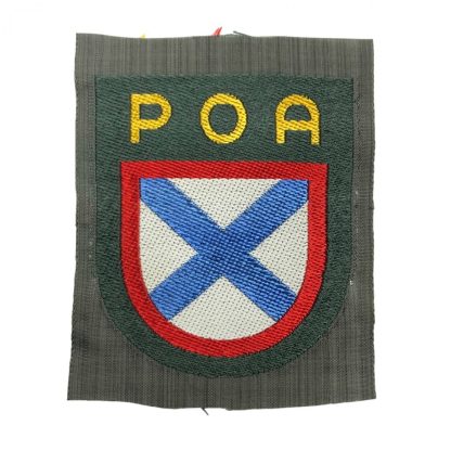 Original WWII German volunteer POA shield - Russian liberation army