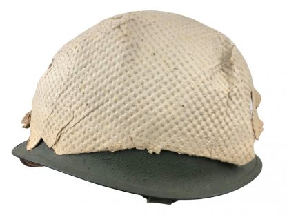 Original WWII US M1 helmet with factory paper