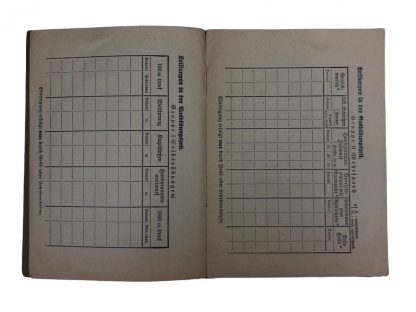 riginal WWII German SA-Wehrabzeichen Übungsbuch SS-Ausbildungslager Avegoor (Netherlands)