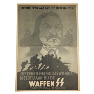 Original WWII Dutch Waffen-SS ‘Freiwillige Legion Niederlande’ recruitment flyer