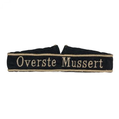 Original WWII Dutch NSB cuff title ‘Overste Mussert’
