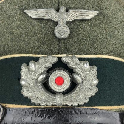Original WWII German WH NCO Infantry visor cap