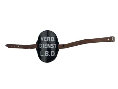Original WWII Dutch ‘Luchtbeschermingsdienst’ arm shield Verbindings Dienst