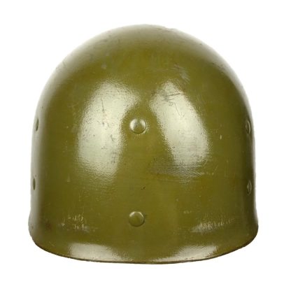 Original WWII US M1 swivel bale front seam helmet with netting