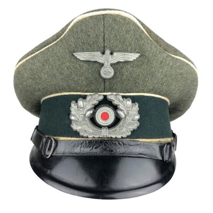 Original WWII German WH NCO Infantry visor cap