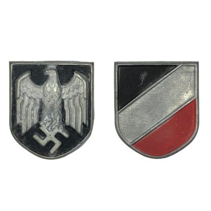 Original WWII German tropical pith shields