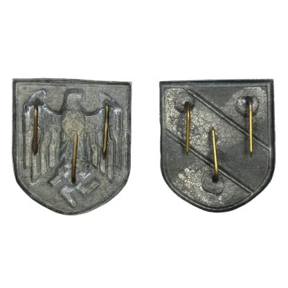 Original WWII German tropical pith shields