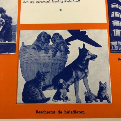 Original WWII Dutch ‘Luchtbeschermingsdienst’ carton sign
