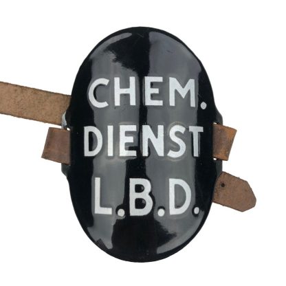 Original WWII Dutch ‘Luchtbeschermingsdienst’ arm shield Chemische Dienst