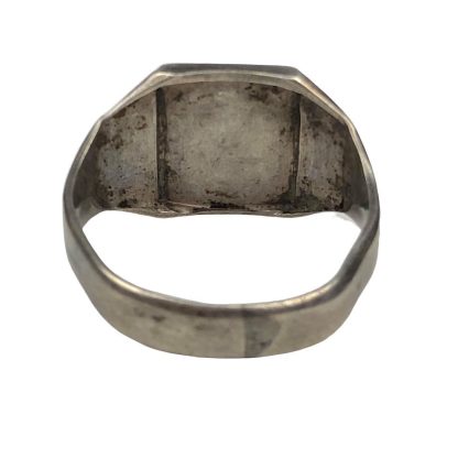 Original WWII Dutch SS ring Originele WWII Nederlandse SS wolfsangel ring