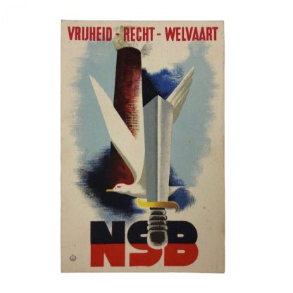 Original WWII Dutch NSB post card Originele WWII Nederlandse NSB postkaart