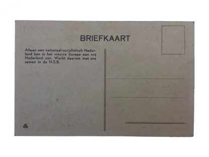 Original WWII Dutch NSB post card Originele WWII Nederlandse NSB postkaar