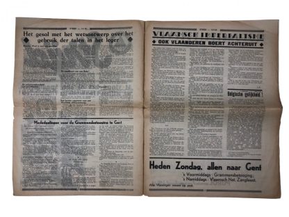 Originele WWII Belgische VNV Strijd krant