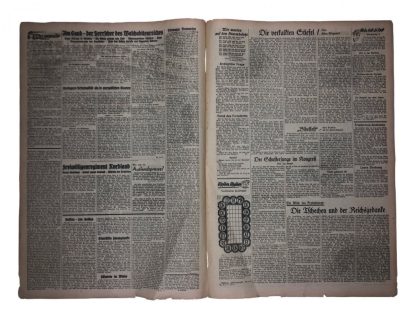 Original WWII German ‘Gegen England – Marine Frontzeitung’ 1941 Originele WWII Duitse krant ‘Gegen England – Marine Frontzeitung’ 1941