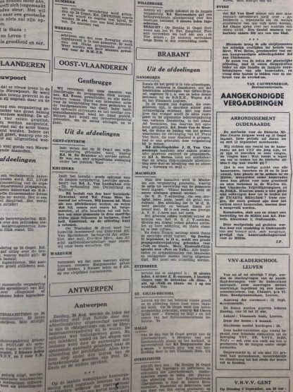 Original WWII Belgian VNV ‘De Nationaalsocialist’ newspaper