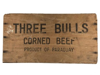 Original WWII British corned beef crate