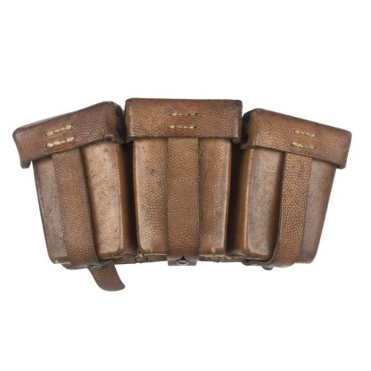 Original WWII German light brown K98 ammo pouches