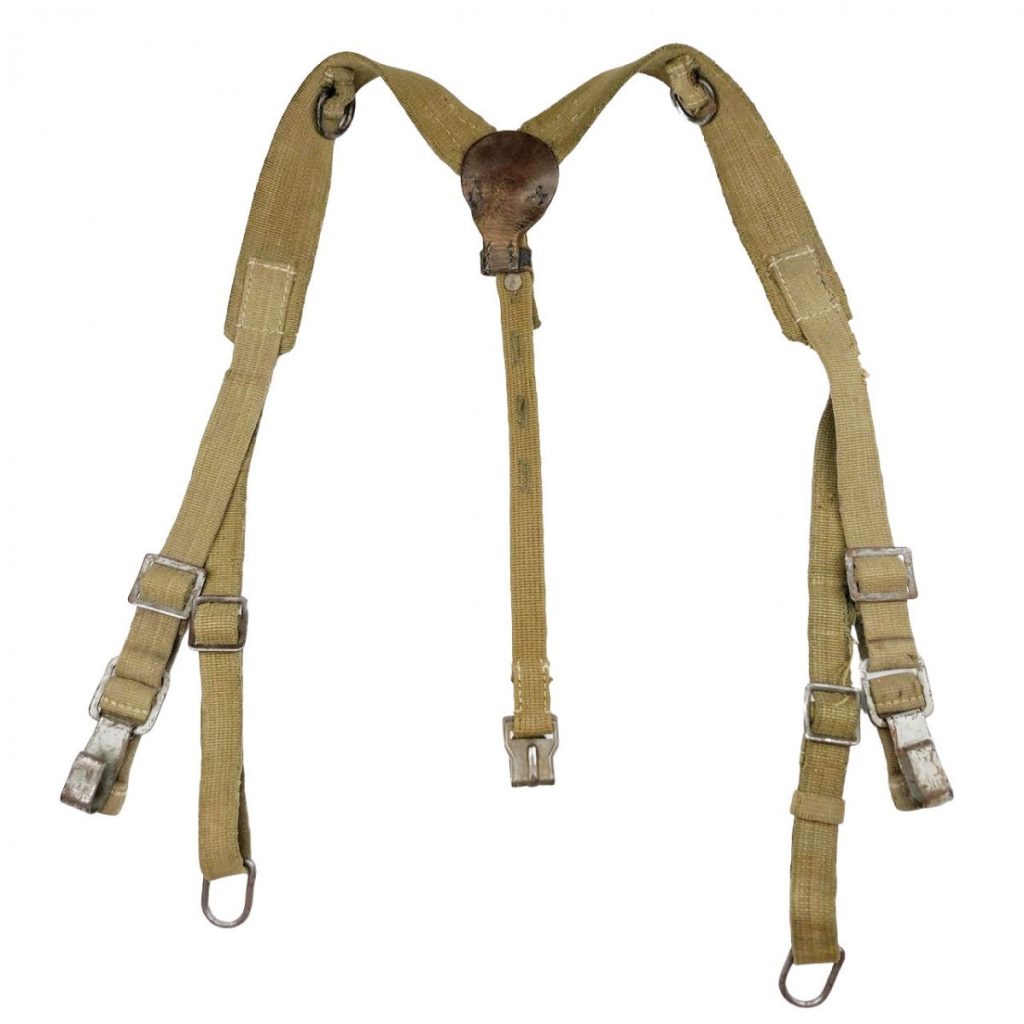 Original WWII German Webbing Y-Straps - Oorlogsspullen.nl - Militaria Shop