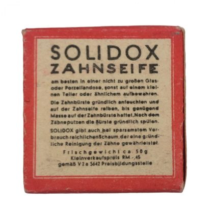 Original WWII German Solidox Zahnseife