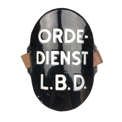Original WWII Dutch ‘Luchtbeschermingsdienst’ arm shield Orde Dienst
