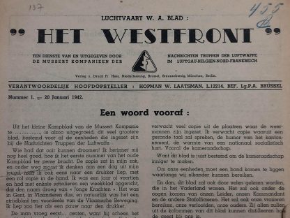Original WWII Dutch NSB ‘Aviation W.A.’ magazine
