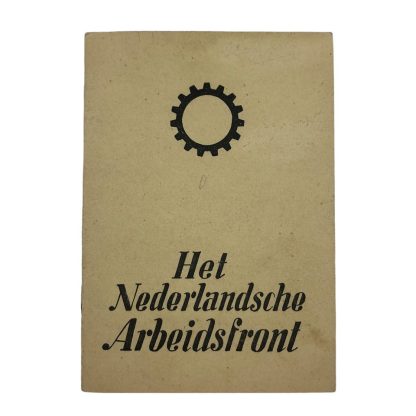 Original WWII Dutch NAF Nederlandsche Arbeidsfront membership booklet
