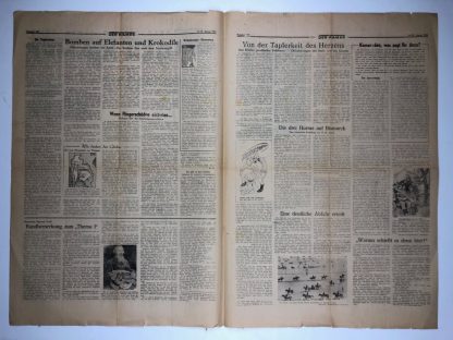 Original WWII German ‘Feldzeitung einder Armee – Der Kampf’ 14/15 January 1944