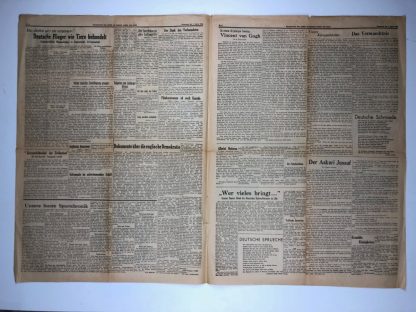 Original WWII German ‘Feldzeitung – der Armee an Schelde, Somme & Seine’ 1 August 1940
