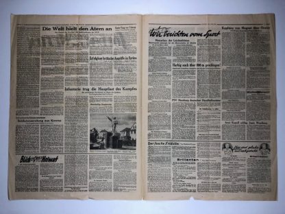 Original WWII German ‘Tageszeitung der Armee – Soldat im Westen’ 1 July 1941