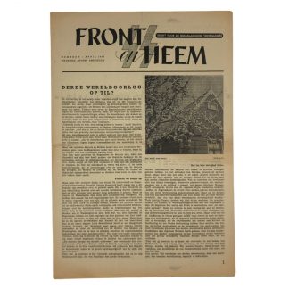 Original WWII Dutch Waffen-SS volunteer newspaper Front en Heem April 1943