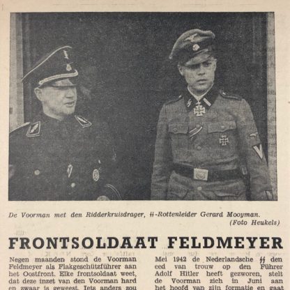 Original WWII Dutch Waffen-SS volunteer newspaper Front en Heem April 1943