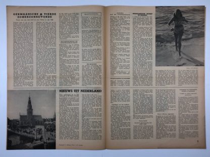 Original WWII Dutch Waffen-SS volunteer newspaper Front en Heem July 1943