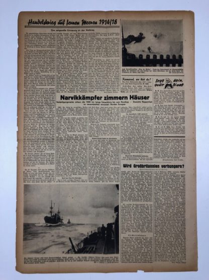 Original WWII German ‘Gegen England – Marine Frontzeitung’ 1941