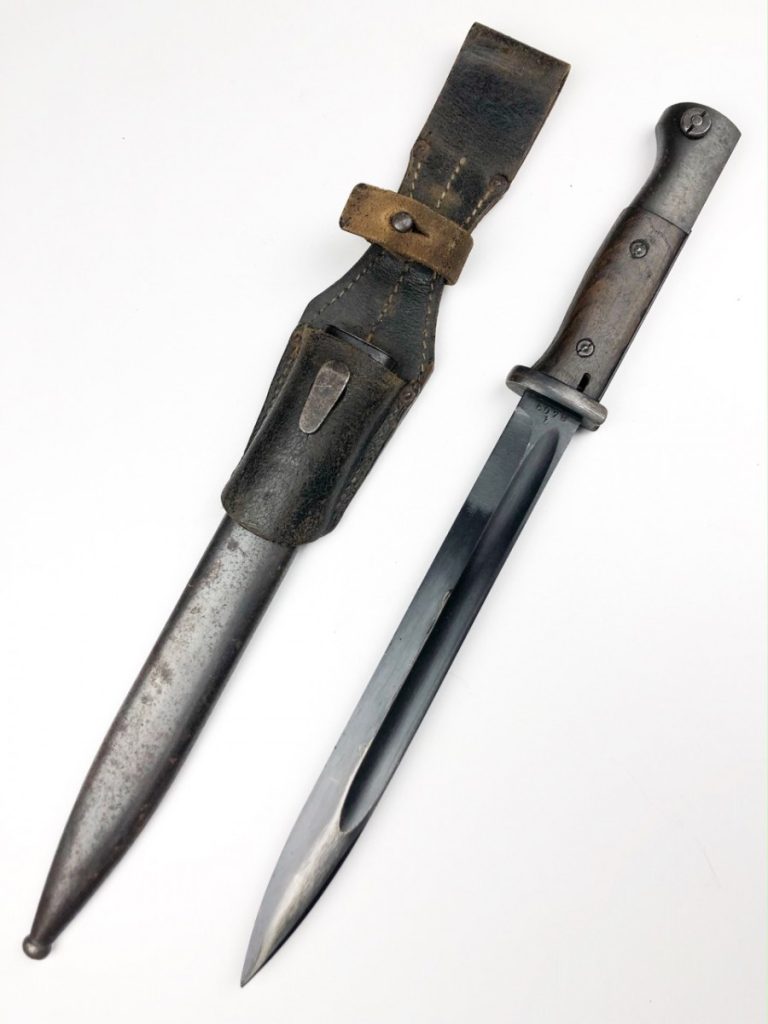 Original Wwii German Mauser K98 Bayonet With Frog Agv 44 Oorlogsspullennl Militaria Shop 9554