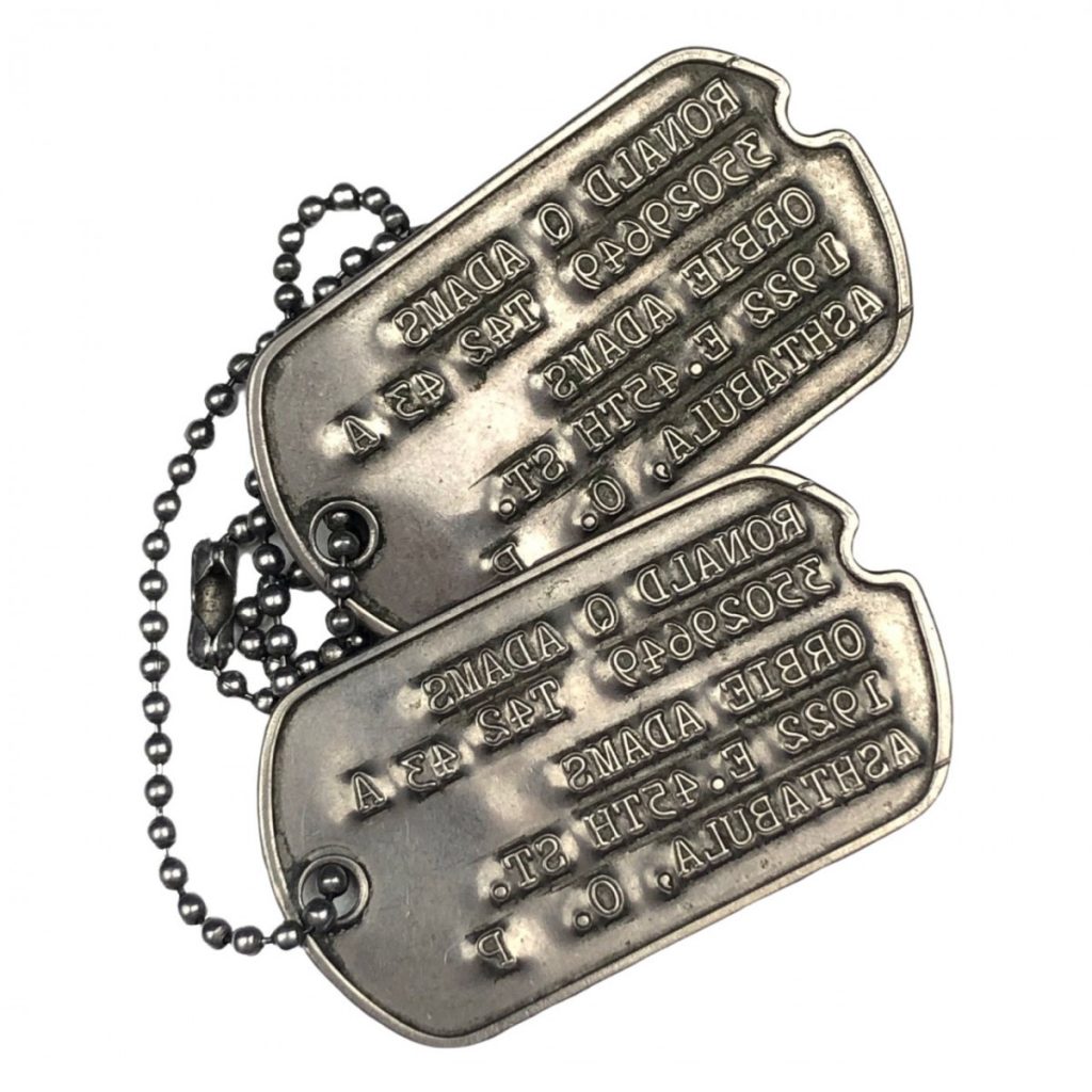 Original WWII US dog tags - Oorlogsspullen.nl - Militaria shop