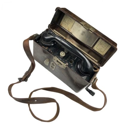 Original WWII German FF33 field telephone with strap