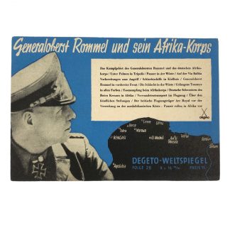 Original WWII German postcard Generaloberst Rommel und sein Afrika-Korps