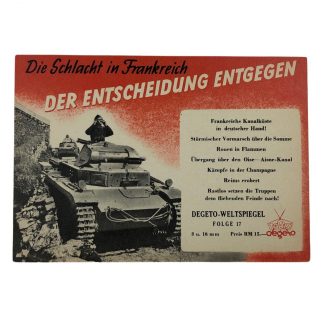 Original WWII German postcard Die Slacht in Frankreich