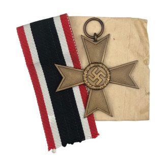 Original WWII German War merit Cross without swords – 1 Deschler