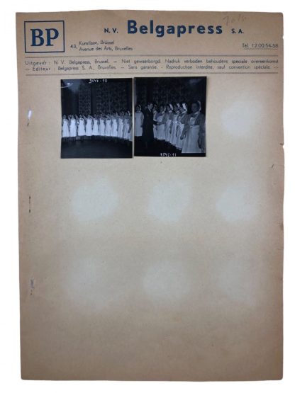 Original WWII Flemish DRK & Waffen-SS photo grouping – Training