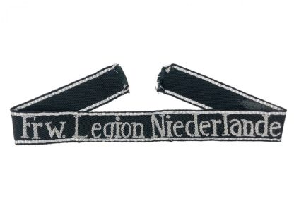 Original WWII Dutch SS-Freiwillige Legion Niederlande officers cuff title