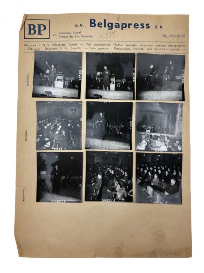 Original WWII Flemish Waffen-SS photo grouping – Concert in Belgium