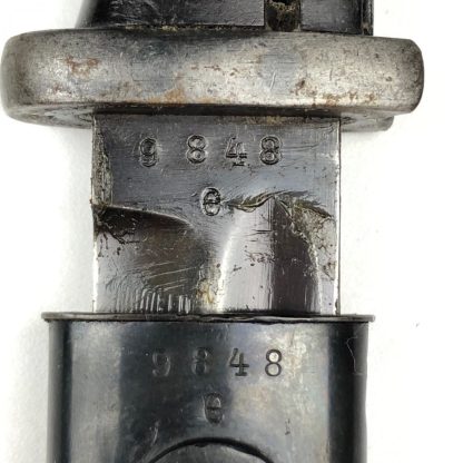 Original WWII German K98 bayonet – matching numbers