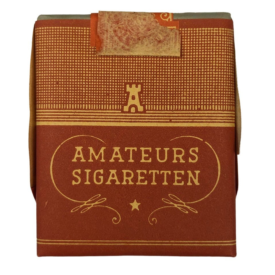 Original Wwii Dutch Cigarette Package Amateurs Sigaretten