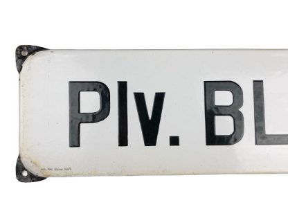 Original WWII Dutch ‘Luchtbeschermingsdienst’ Plaatsvervangend Blokhoofd enameled sign