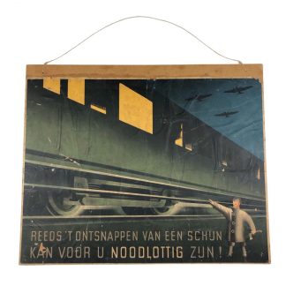 Original WWII Dutch ‘Luchtbeschermingsdienst’ sign blackout warning