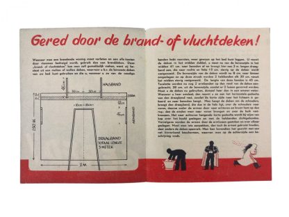 Original WWII Dutch ‘Luchtbescherming’ flyer Gered